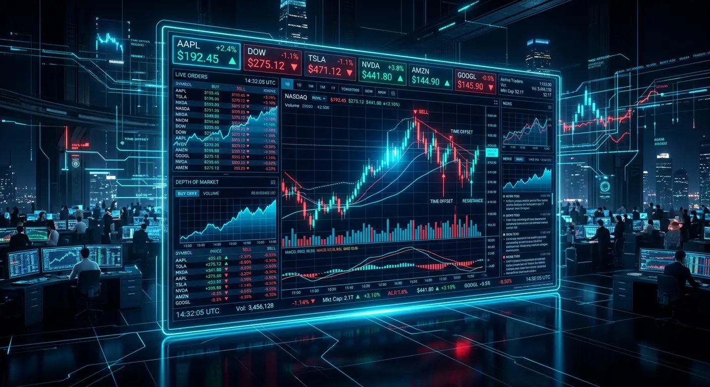 Digital trading charts